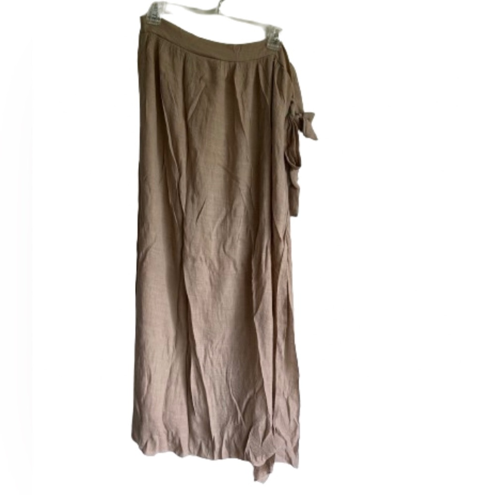 Slitted Wrap Maxi Skirt